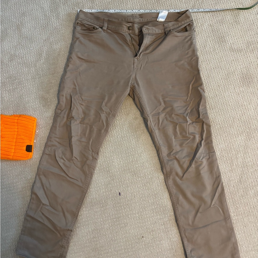 Banana Republic Tan Traveler Pants
